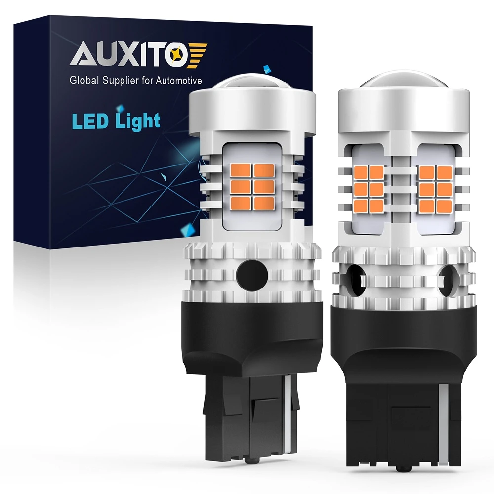 補助 車の方向指示器用の12vled電球 エラーのないled電球 方向指示器 Hyper Flash Wy21w 30 Smd T 7440 W21w 2個 Signal Lamp Aliexpress
