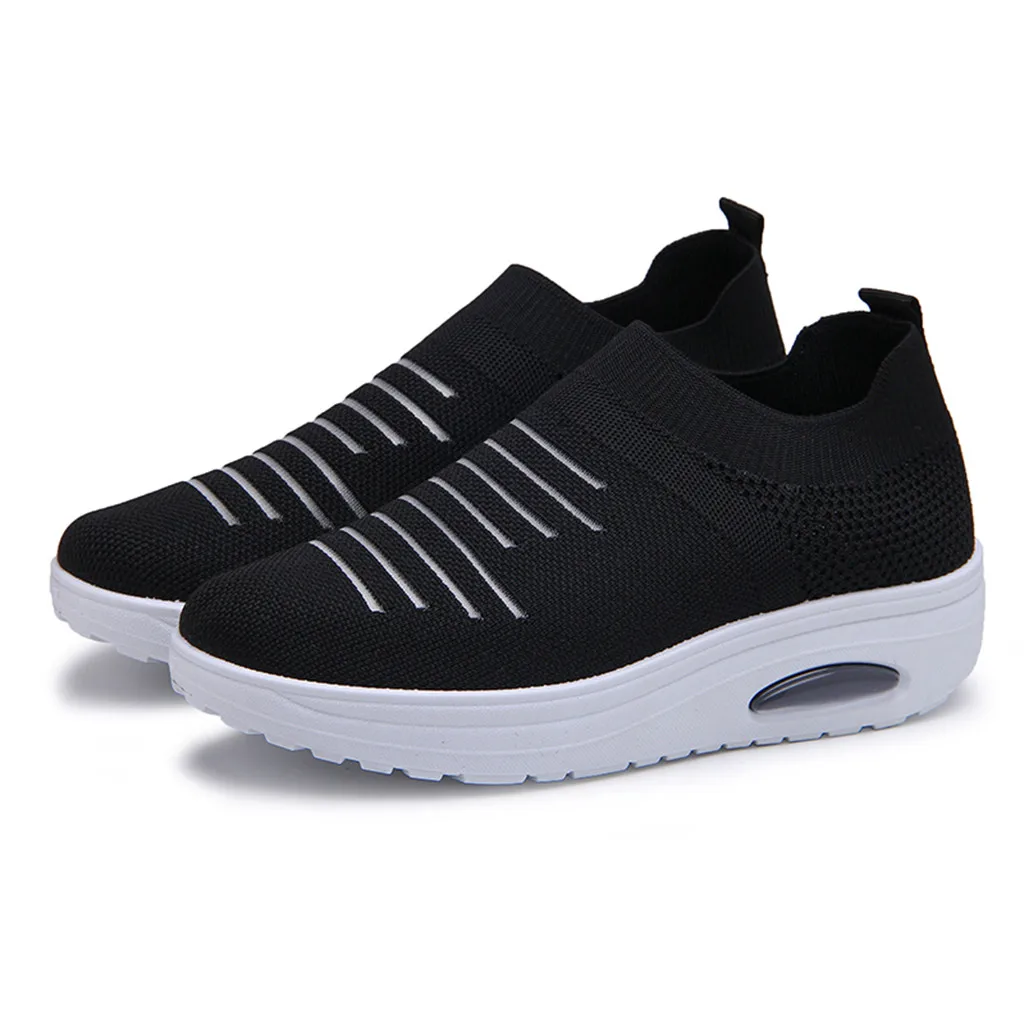 SAGACE Fashion Women Loafers Vulcanize Shoes Female Mesh Breathable Sneakers Shoe Ladies Slip On All Season Casual Shoes