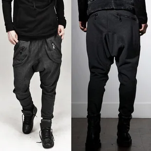 

Spring and Autumn 2019 Newest Men's Streetwear Hallen Trousers Low Crotch Cross Pants Leisure Sports Style Men's Pants