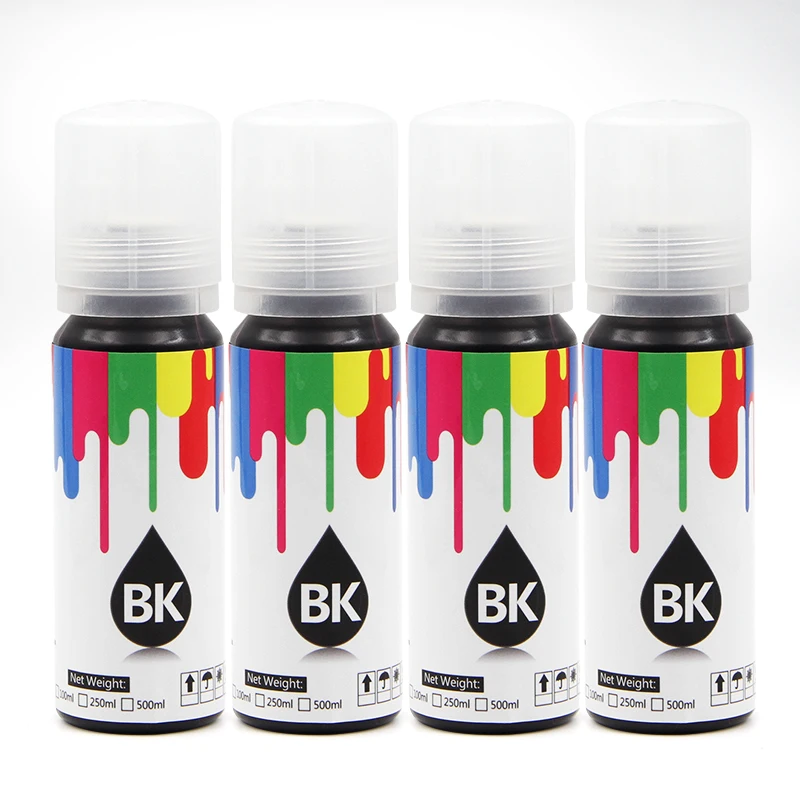 ET сублимационная бутылка чернил для принтера Epson Ecotank M571T M670FT M770T M970A3T - Color: BK BK BK BK