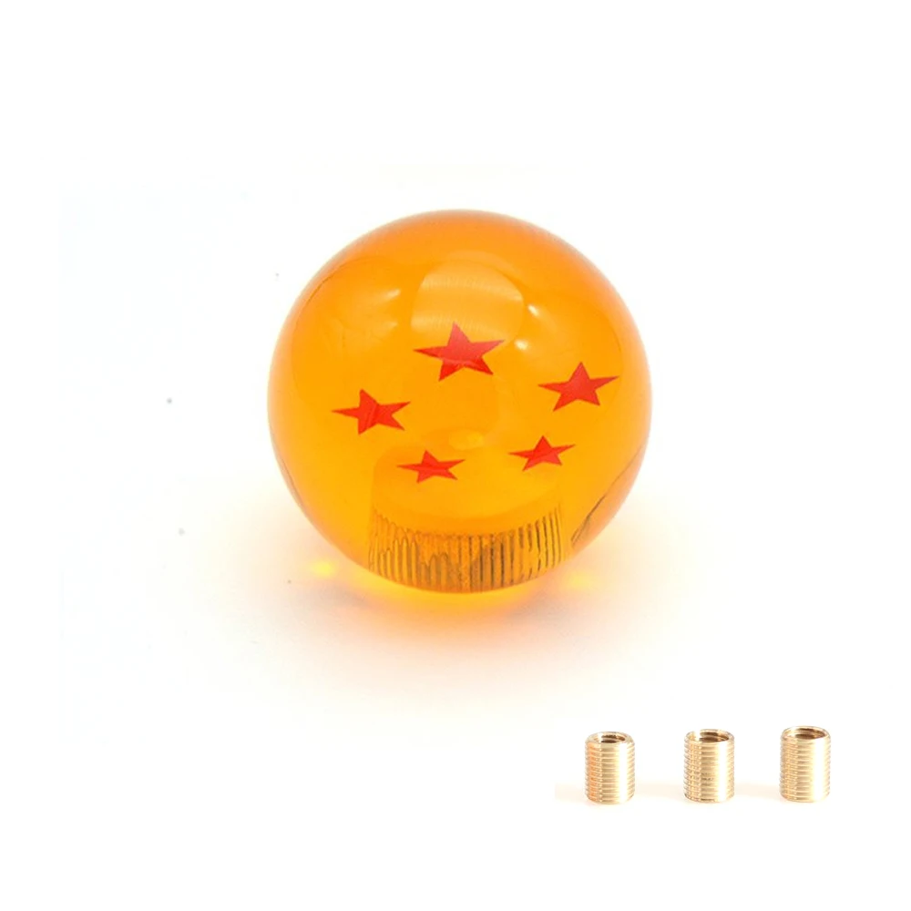 Five star Dragonball Z ручка переключения передач Dragonball Z Dragon Ball янтарные ручки переключения передач для автомобиля с винтовой гайкой - Название цвета: Five star