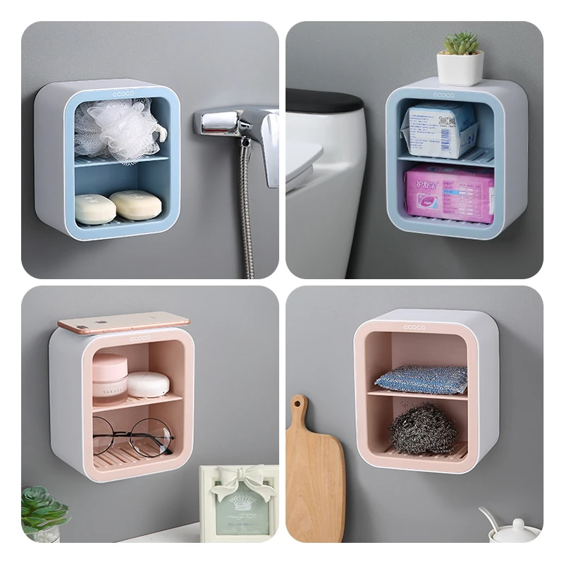 https://ae01.alicdn.com/kf/Hb0e2aeea53e742e38f129b9d2b829cd1V/ECOCO-Double-Drawer-Design-Wall-Mounted-Soap-Dish-Box-Bathroom-Shower-Soap-Holder-Tray-Storage-Rack.jpg