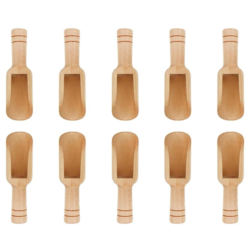 Mini Wooden Spoons,Mini Bamboo Spoons for Bath Salts Washing Powder spoon,wooden candy spoon tea scoop