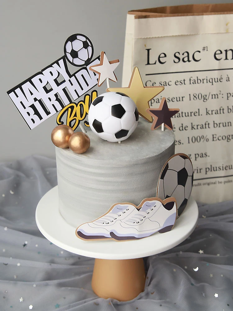 Decorazioni Torta Calcio Per Compleanno - Topper Per Feste A Tema Sportivo Per Bambini E Ragazzi - Foto 13