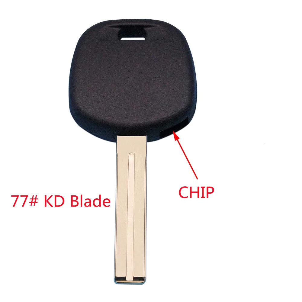 10PCS Tansponder Key Chip Case #13 #77 KD Key Blade For Toyota Camry Lexus With TOY48 Key Blade Spare Car Key Locksmith Tool keychannel 10pcs emergency car key blade smart remote insert blank keylessgo blade toy48 toy40 hy22 for toyota lexus remote