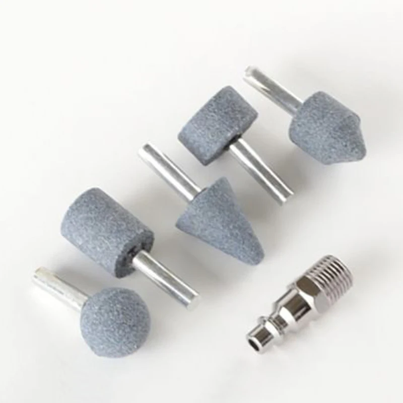 

7Pcs Pneumatic Cutting Tools Polisher 90 psi Replacement Mounted stones