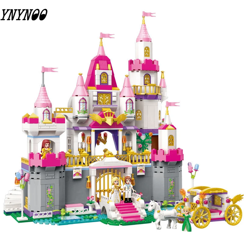 

940pcs Children's educational building blocks Compatible legoinglys friends Angel Castle Celebration figures Bricks girl toy