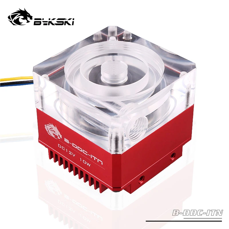 Насос DDC Bykski TDP10W 12 В постоянного тока 3 5 м 5000 л/ч радиатор размер 62*62*59 мм поддержка