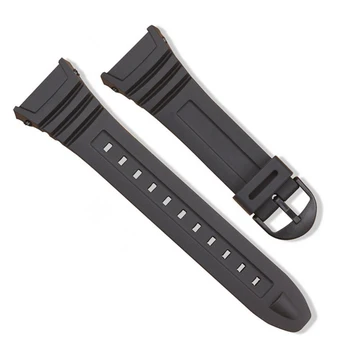

Gosear Adjustable Breathable Soft PU Leather Replacement Sports Watch Strap Band Wristband for Casio W-96H Accessories