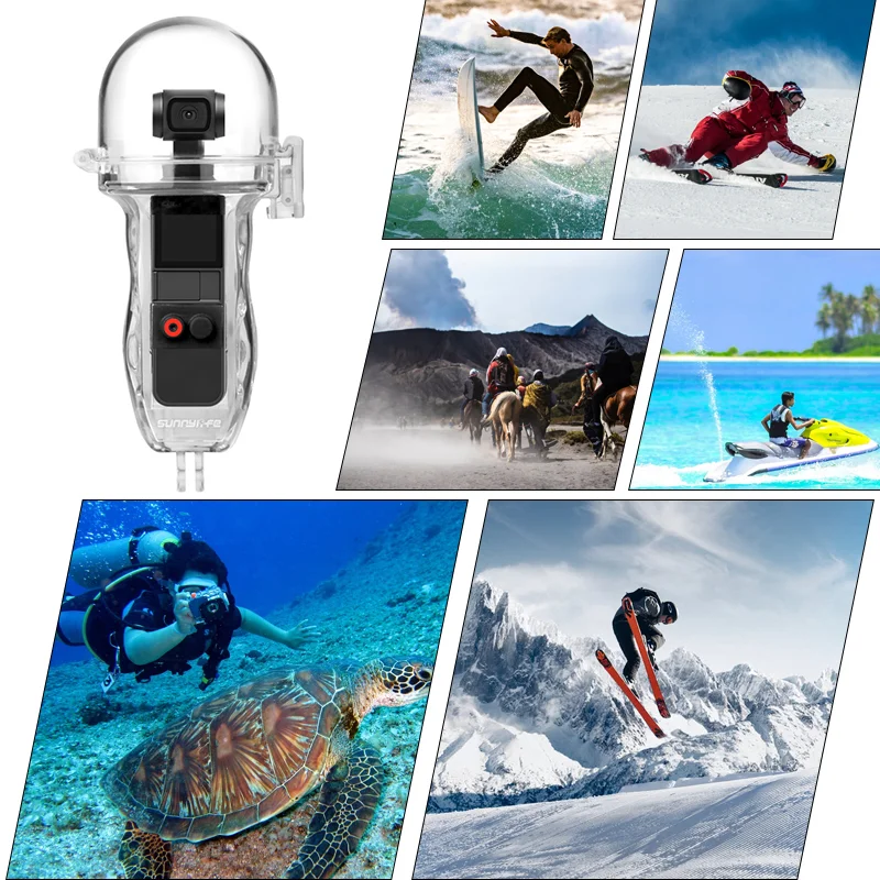 60 метров водонепроницаемый чехол для дайвинга для DJI OSMO карманные аксессуары ручной карданный корпус чехол для DJI Osmo Карманная камера