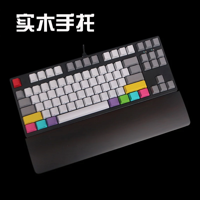 

Keyboard Guard 68 Mechanical Keyboard Wrist Rest Wood Palm Rest Keyboard Holder 84 Keyboard Hand Rest Poker Size 87