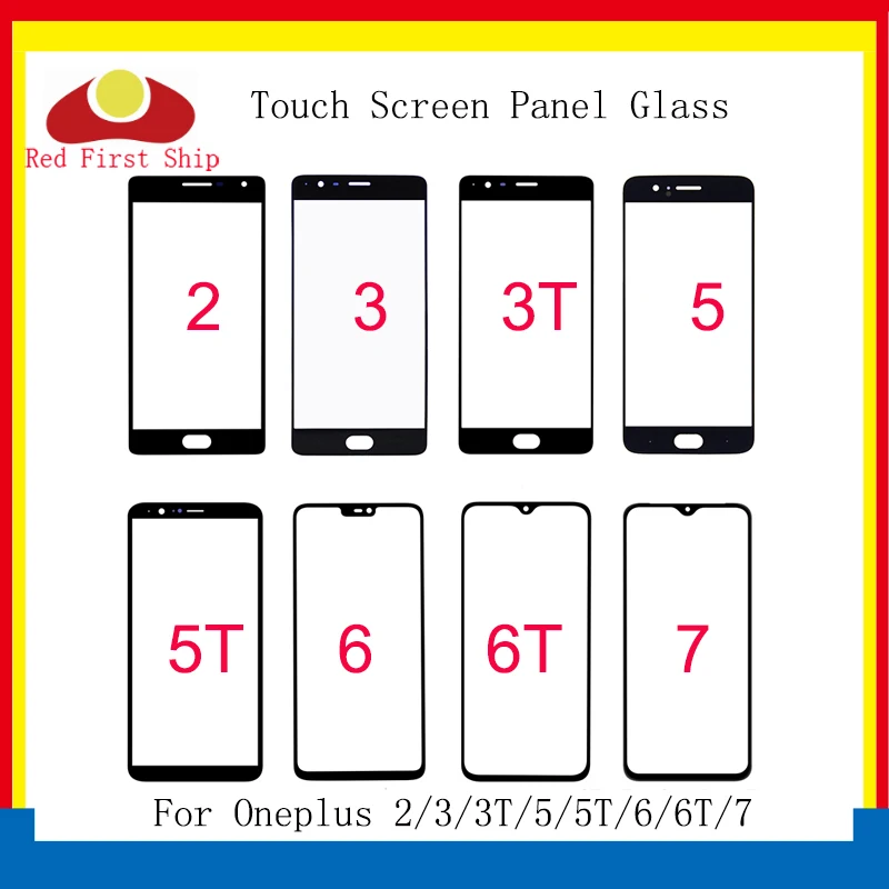 10 шт./лот для Oneplus 2/3/3T/5/5T/6/6T/7T панель сенсорного экрана передняя внешняя