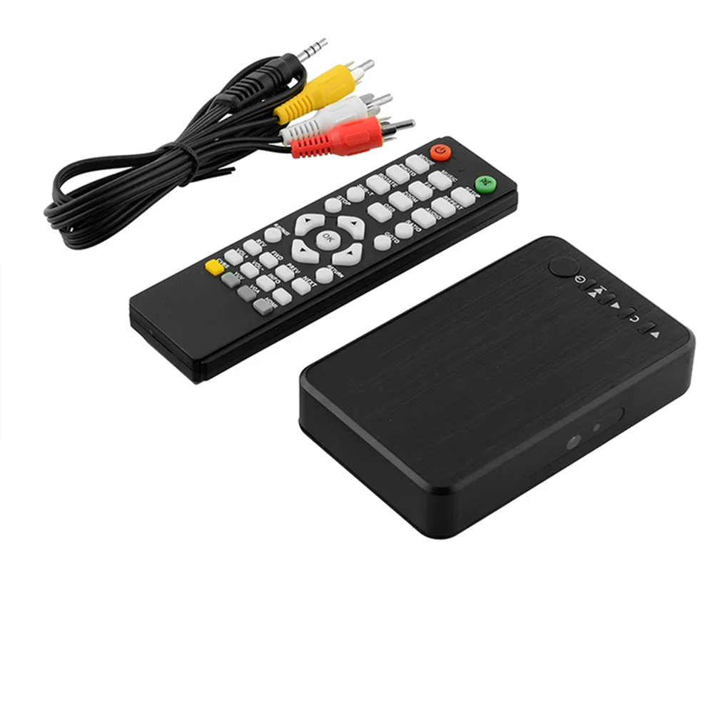 Мини медиа Full HD мультимедийный плеер 1080P USB внешний SD SDHC MMC карты U диск медиаплеер VGA AV выход EU/US/UK/AU разъем