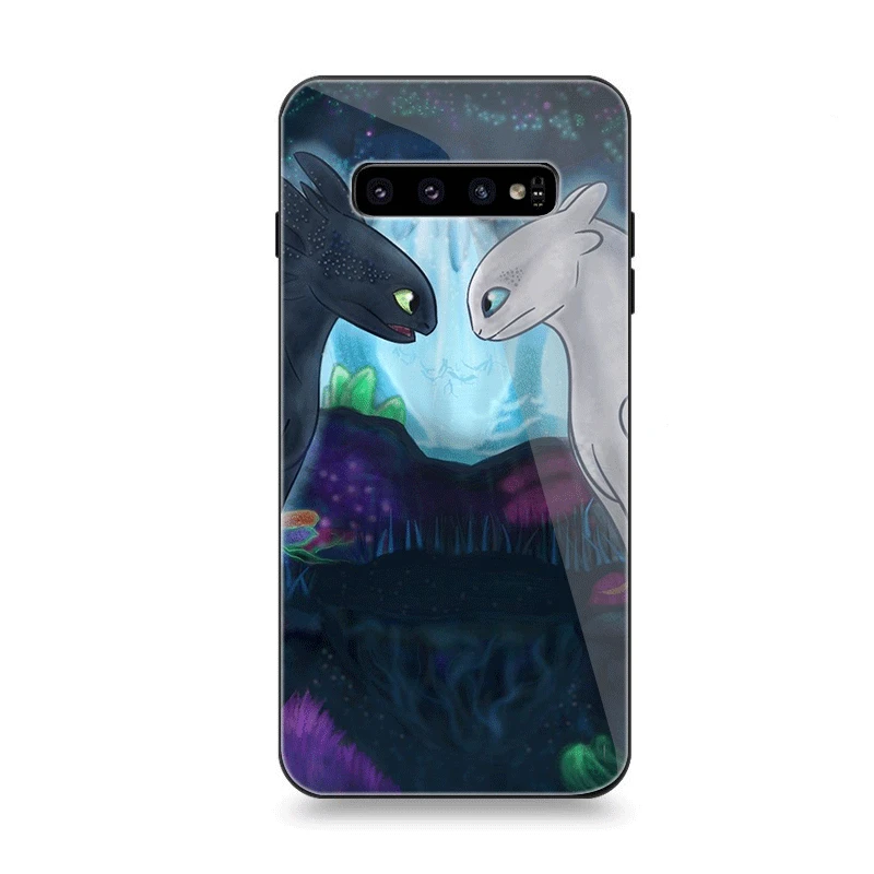 G1 Чехол для телефона Стекло для samsung A40 A50 A10 A20 A30 A60 A70 S10 S7 край S8 S9 Note 8 9 10 Plus чехол с изображением Беззубика - Цвет: G1
