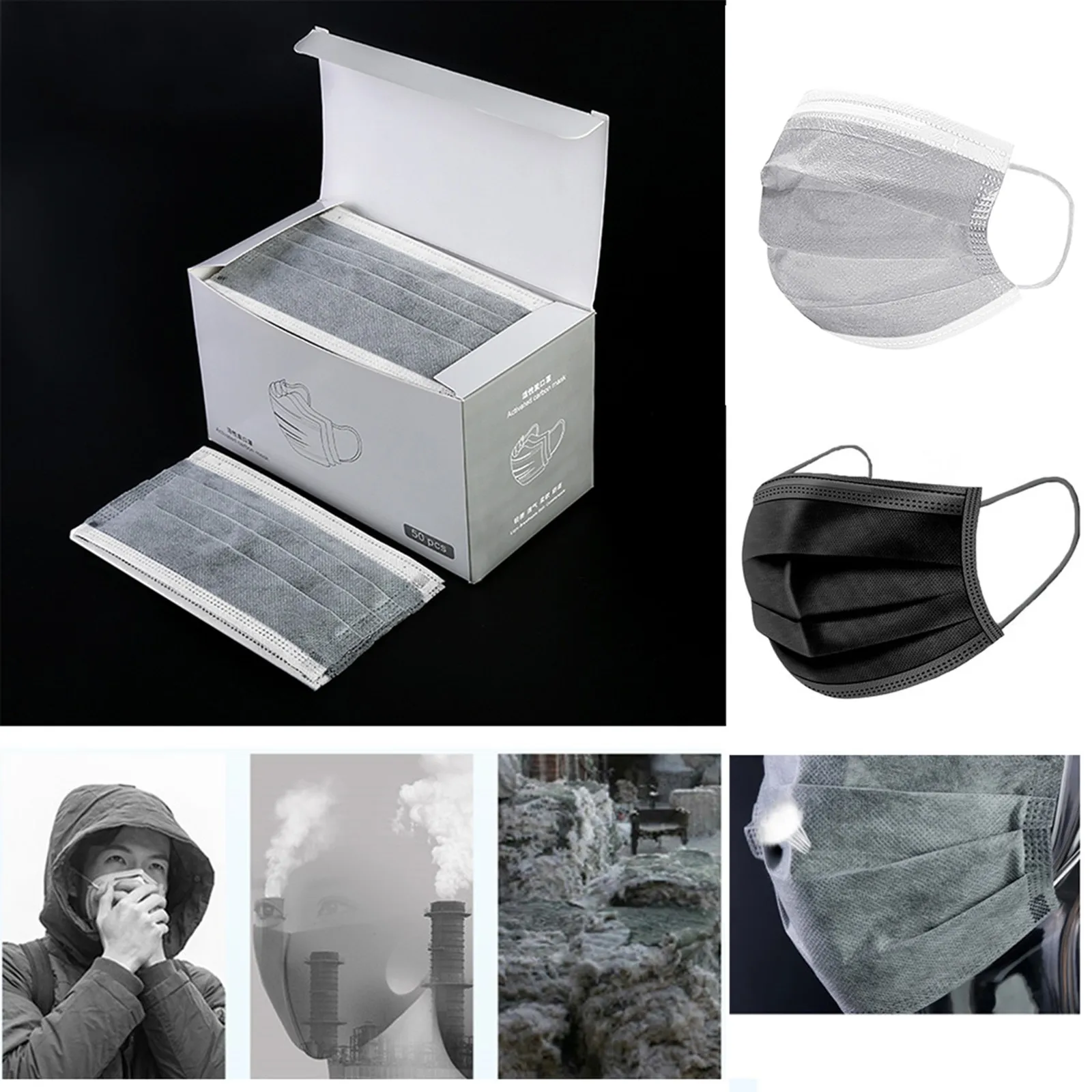 

Disposable Mask Activated Carbon Mask Unisex Protection Fabric Mouth Mask Fashion Anti-Dust Face Mask Boutique Mask Health
