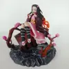 Cazadora de Kamado Anime figura Kamado Nezuko PVC figura de acción de juguete Kimetsu no Yaiba estatua adulto muñeca coleccionable en miniatura, regalo ► Foto 3/6