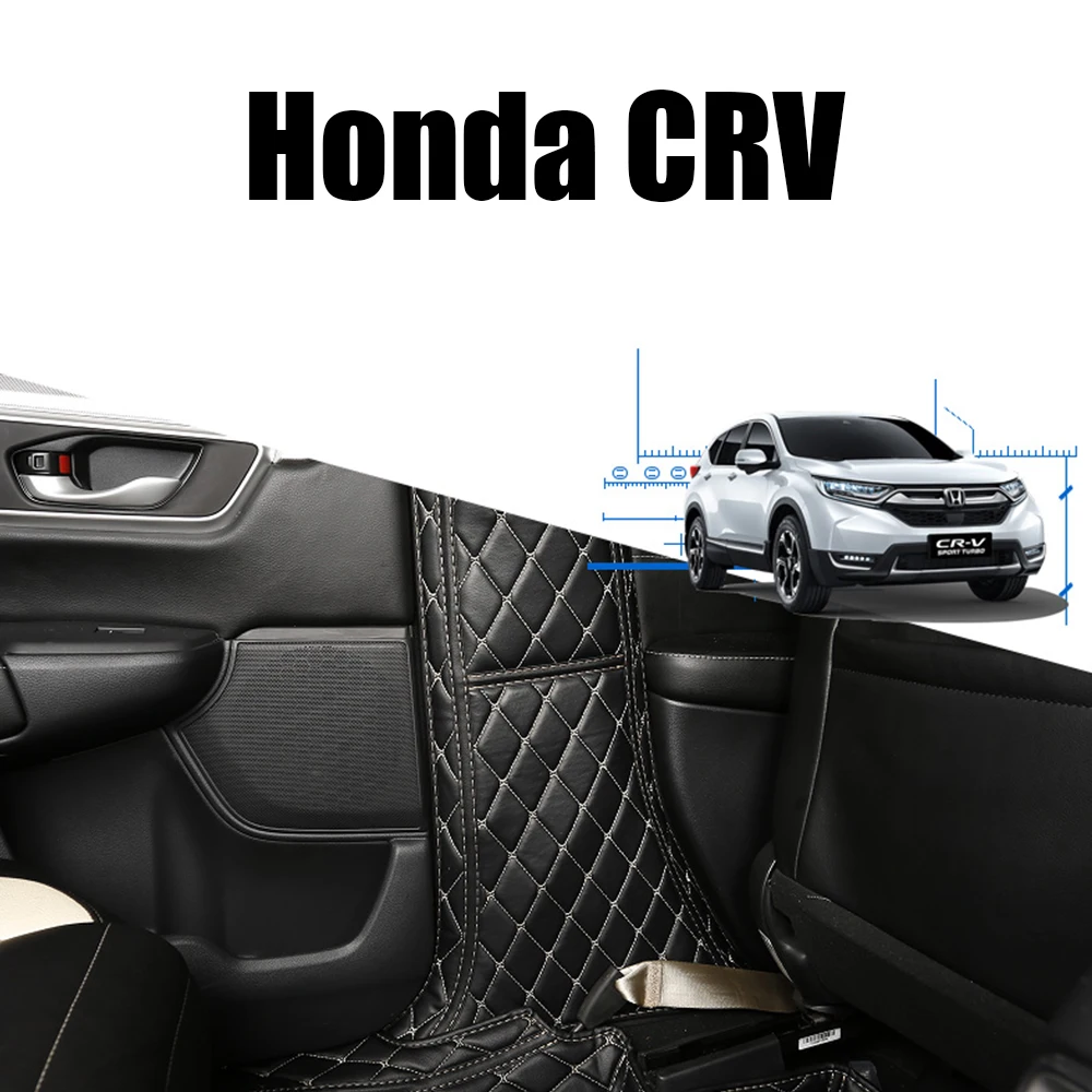 Автомобильный Противоскользящий мат для Honda CRV CR-V авто дверь B столб Защитная декоративная подушка Кожаная подушка из искусственной кожи Аксессуары