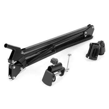 

Mic Microphone Suspension Boom Scissor Arm Stand Holder for Studio Broadcast