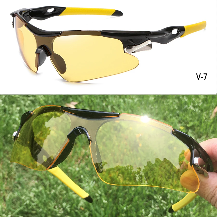 2021 New Outdoor Sport Cycling Eyewear Mountain Bike Bicycle Glasses UV400 Men Women Sports Sunglasses Hiking Running Windproof