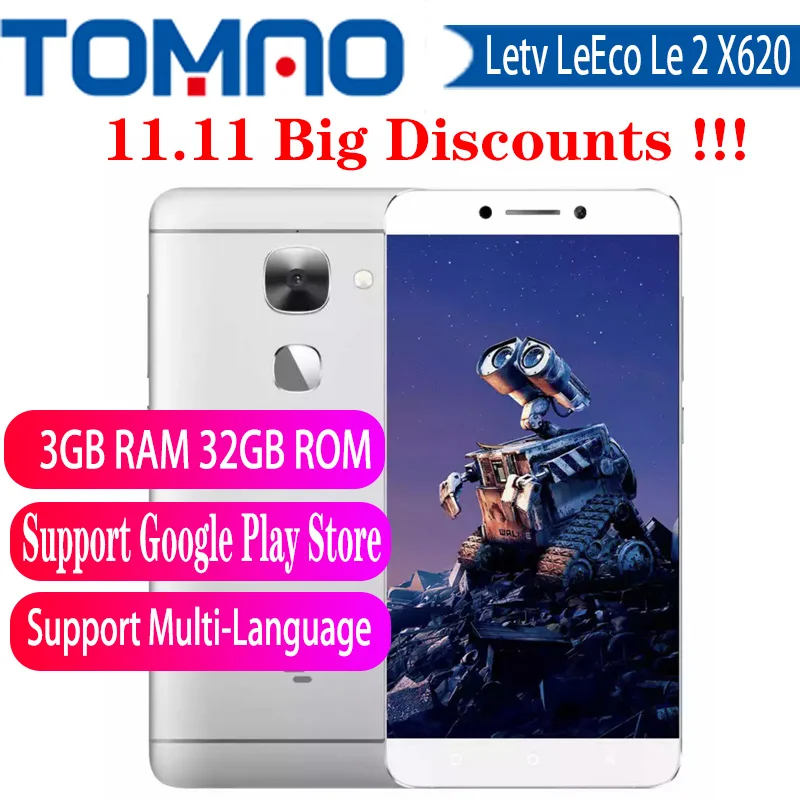 Original Letv LeEco Le 2 X620 3GB RAM 32GB ROM Mobile Phone Octa Core 5.5" FHD 16MP Fingerprint ID