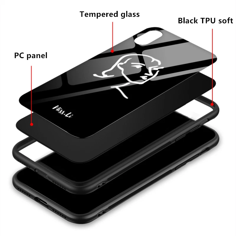 Камуфляжная кошка собака для iPhone 5 5S SE 6 6s 7 8 Plus X XS Max XR закаленное стекло чехлы для телефонов