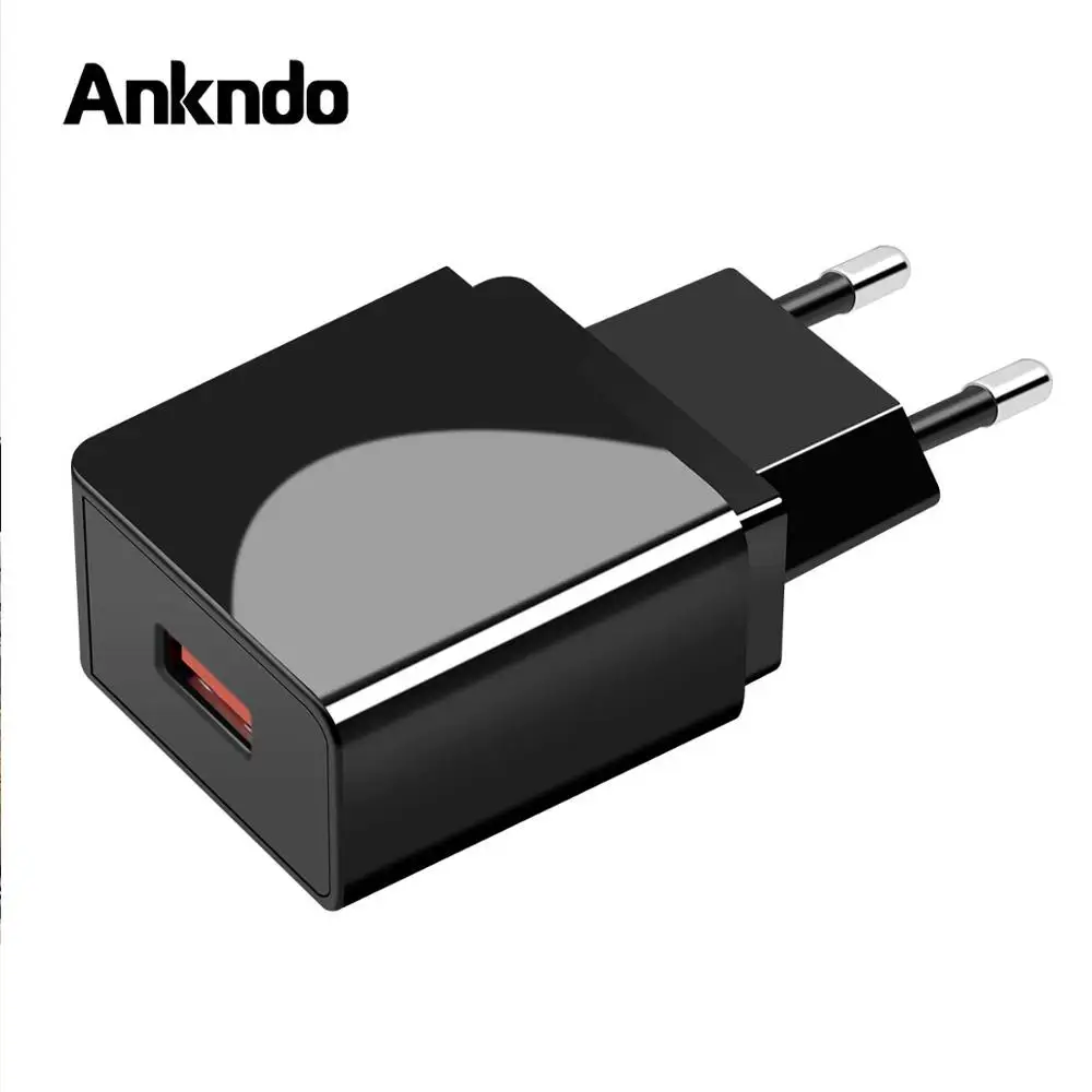 

ANKNDO QC3.0 USB Charger Quick charge 3.0 18W Fast Phone Charger QC2.0 FCP USB Wall Adapter Charging for Android Mobile Chargers