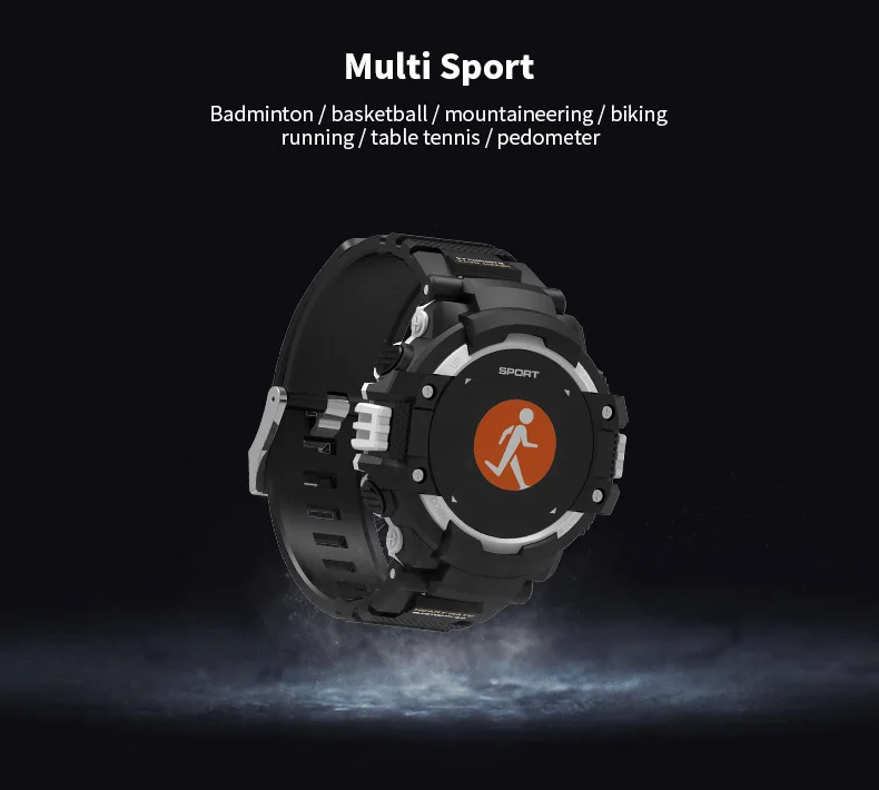 Bluetooth Смарт часы gps цветной экран температура мониторинг сердечного ритма спортивный браслет длинные 20 дней в режиме ожидания напоминание часы