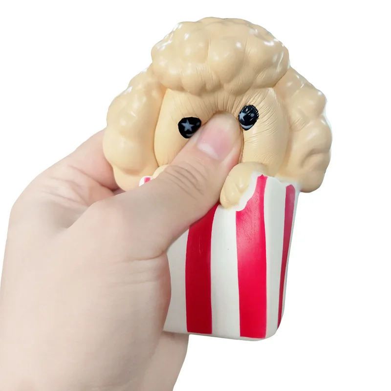 Антистресс Squishies детская игрушка Забавная детская игрушка Kawaii попкорн мягкий Jumbo мягкий медленно поднимающийся сжимающий милый кукла игрушка подарок