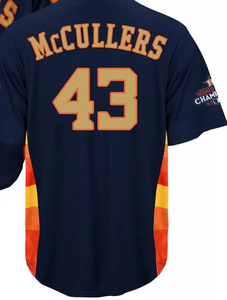 For men А+++ качество для мужчин золото Хьюстон 34 Ryan 41 Peacock 43 Lance McCullers 50 Charlie Morton 60 Keuchel Джерси - Цвет: For men