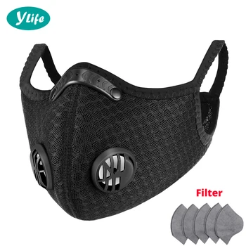 

Face Shield Face Mask Breathing Valve Masks Dust Balaclava Filter Mouth Caps Reusable Mask Facial Masks Flu Anti Dust PM2.5