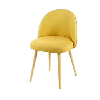 

Nordic Single Dining Chair Modern Minimalist Solid Wood Creative Home Adult Light Luxury Sofa Chair Back