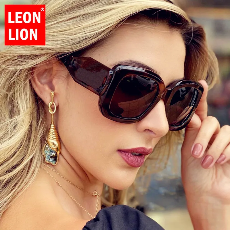 Oversized Square Sunglasses For Women & Men Retro Designer Style_voghion.com
