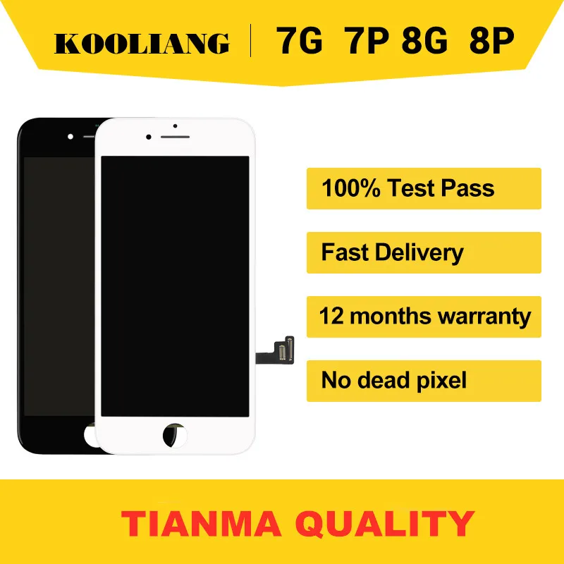 TIANMA качество tela для iPhone 7 Plus 8 8PLUS ЖК-дисплей сенсорный экран дигитайзер и pantalla