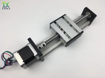 

SG Ballscrew 1204 1605 1610 Effective travel 800mm 900mm slide Linear Guide+Nema23 Stepper Motor CNC Stage Linear Motion