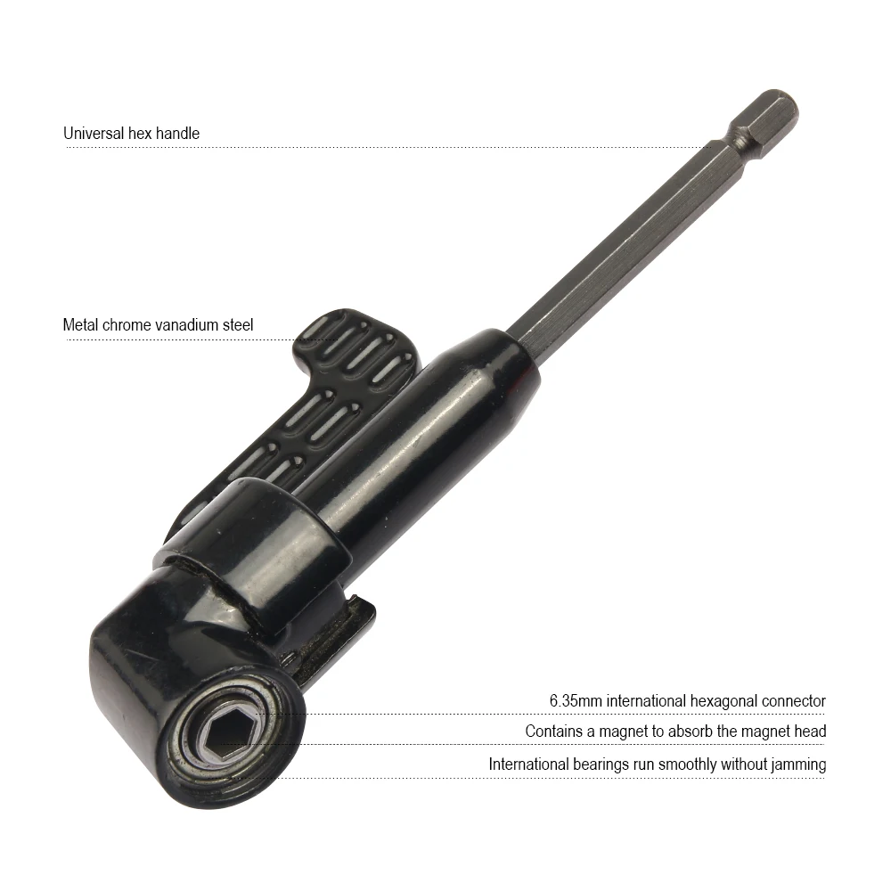JelBo 105 Degree Right Angle Drilling Corner Screwdriver Holder Drill Bit Extension Shank for Socket Holder Adaptor Car Repair JelBo 105 Degree Right Angle Drilling Corner Screwdriver Holder Drill Bit Extension Shank for Socket Holder Adaptor Car Repair