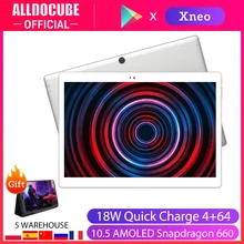 Ultra-Slim Tablet Pc Super-Amoled-Screen Android Alldocube-X-Neo 2560--1600 4GB LTE 64GB