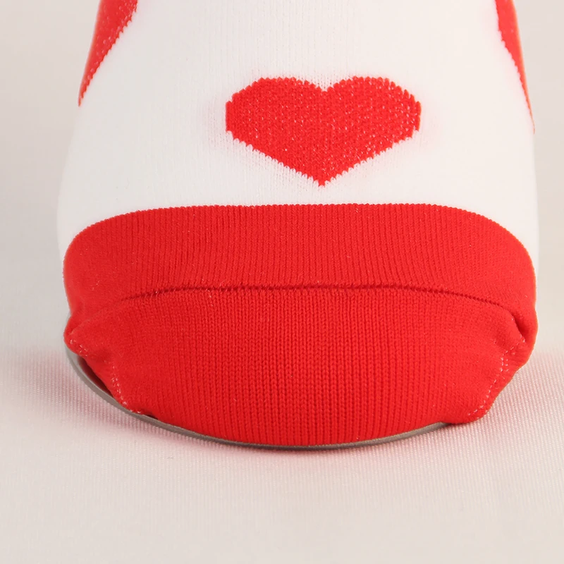 Высококачественные Компрессионные носки для женщин и мужчин, для поддержки ног, против усталости, дышащие, цветные Гольфы с сердечками, подарок на Рождество