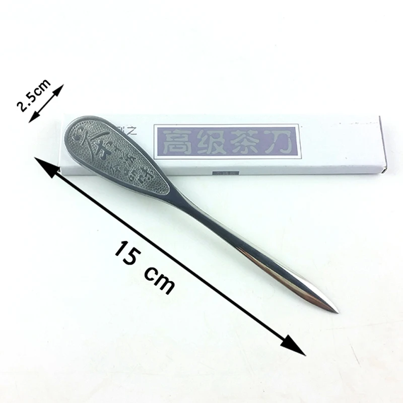 Tea Knife Stainless Steel Metal Insert Puerh Knifes Puer Tools Teas Knife For Kung Fu Teas Thickening Tea Knifes