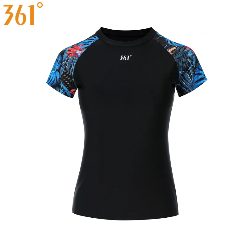 361 Tankini Swimsuits for Women Girls Sports Tankini Swimwear Two Pieces Bathing Suit For Surfing Swimming Short Sleeve Boysuit