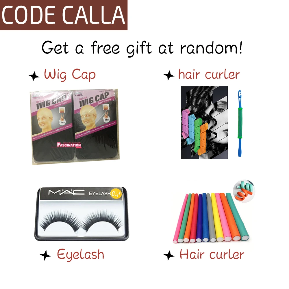 Code CALLA волос кудрявый Вьющиеся пряди с 2*6 Ким K Кружева Закрытие бразильские Реми
