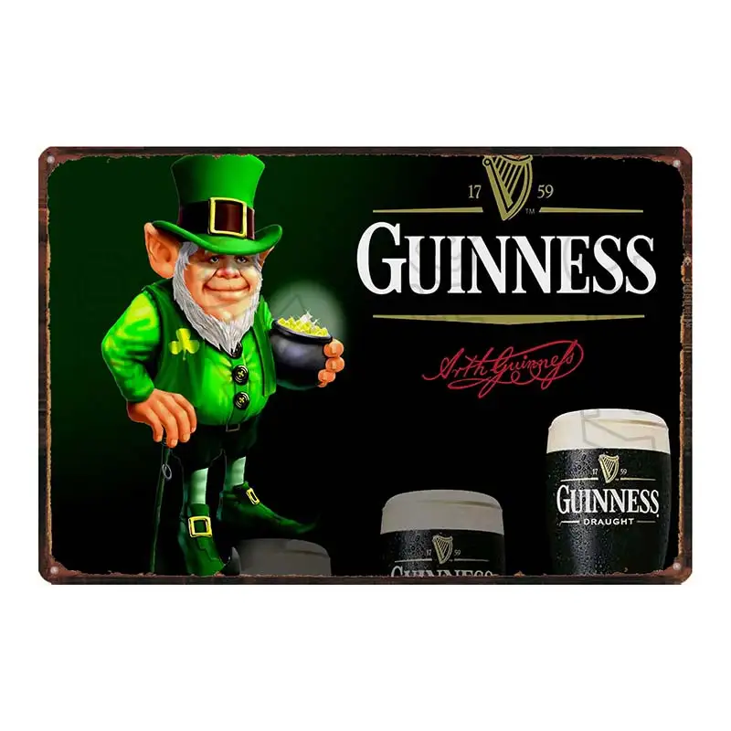 Guinness металлическая Жестяная Табличка, металлическая винтажная настенная панель, домашний арт, ретро искусство, кино, Декор, 30X20 см, DU-5805A - Цвет: DU-5819