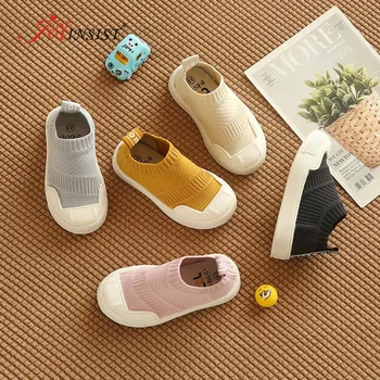 

Spring 2020 Flying Knitting Shoes Children Casual Shoes Soft Soles Foot Sets Children's Shoes Boys Girls Breathable High Quality