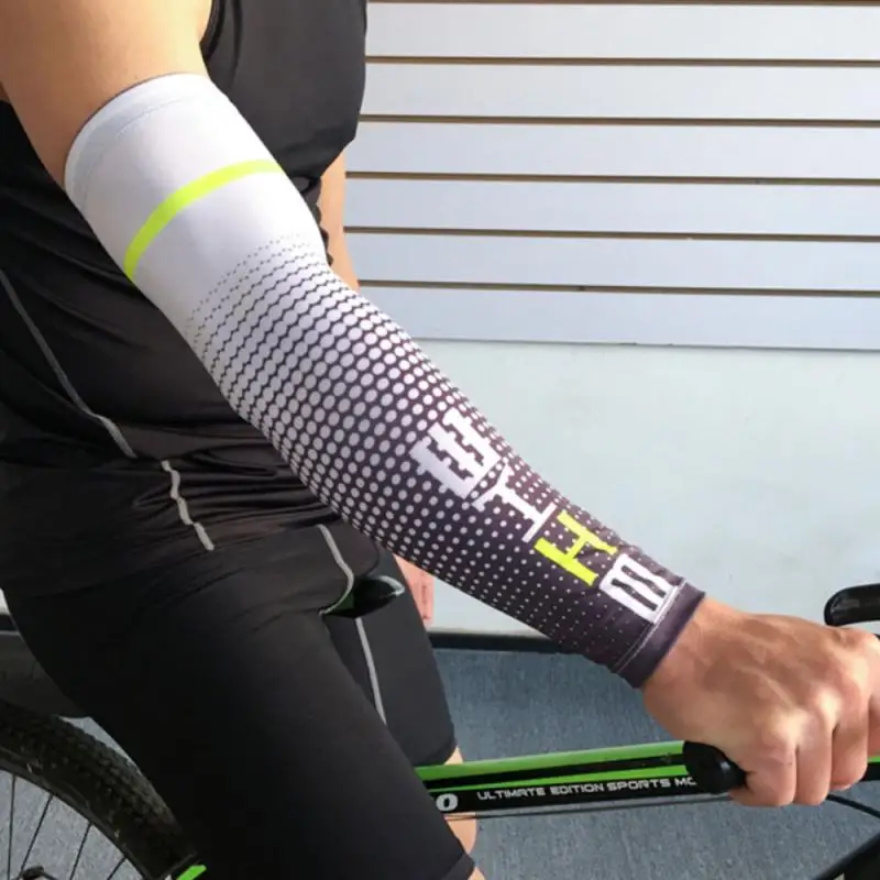 Men Sport Arm Sleeve Cool UV Sun Protection Cuff Cover Protective Quick Dry Sleeves Outdoor Cycling Running Bicycle 1pcs |