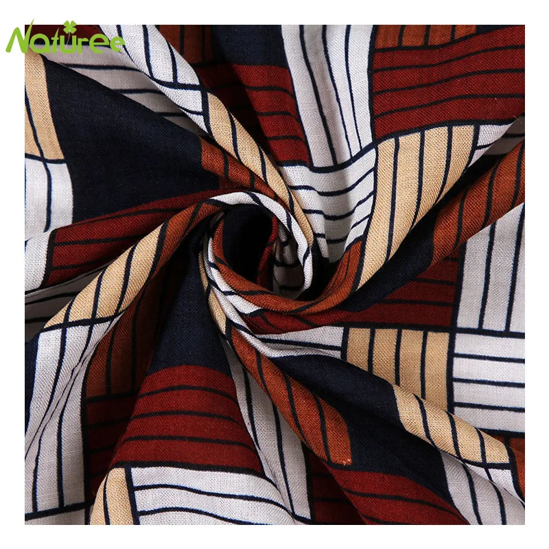 145cm*100cm Interwoven Cotton Fabric Geometric Print Women's Clothing For Fashion Personality Dress | Дом и сад