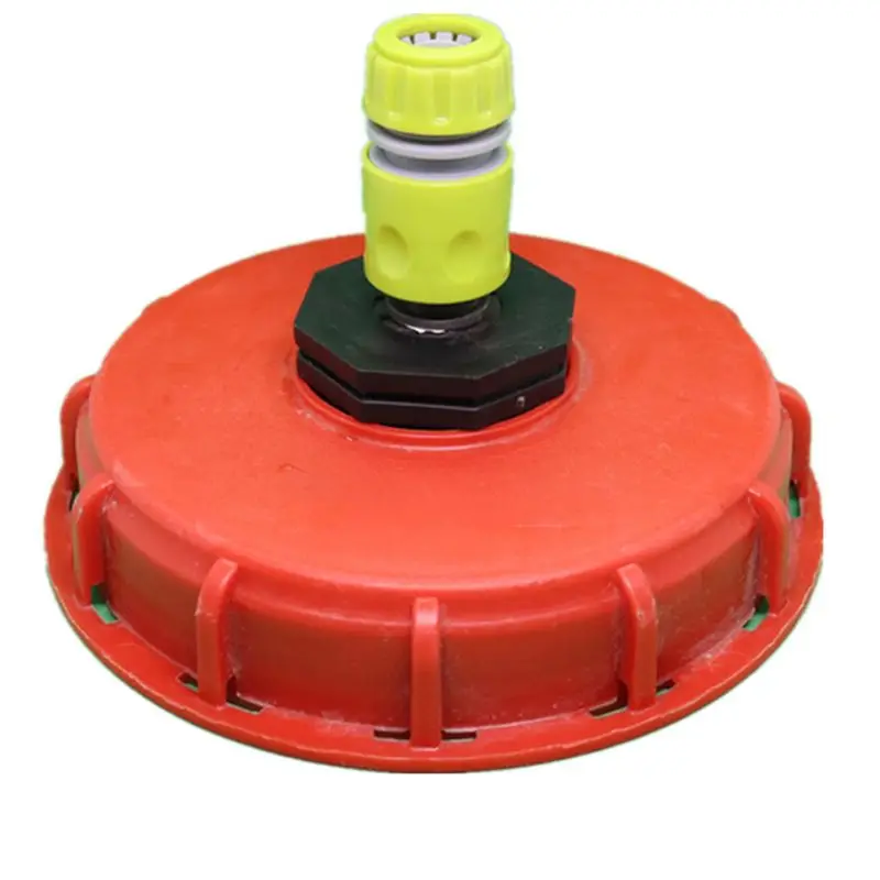 

Plastic IBC Tank Cap Cover Lid Bung Adapter with Water Injection Connector Plug H58C