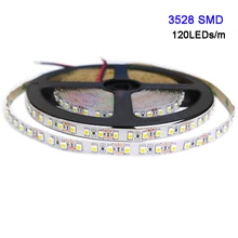 

5m/lot DC12V 120leds/m LED Strip Light white/warm white/blue/green/red/yellow SMD 3528 flexible Lamp tape