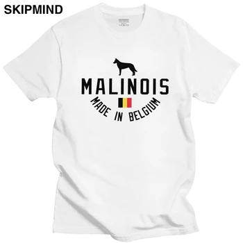 

Cool Belgian Shepherd Malinois T-Shirt Men Short Sleeve Dog Lover Owner Gift Idea Tops Casual Tshirt Pre-shrunk Cotton Tee Shirt