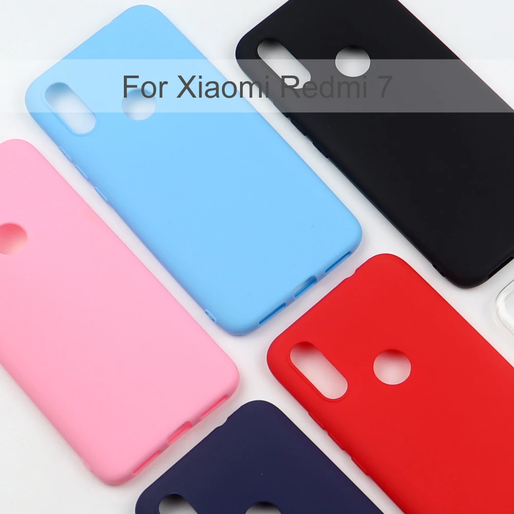 Силиконовый чехол для Xiaomi Redmi 7 Мобильный телефон TPU мягкий чехол-накладка |