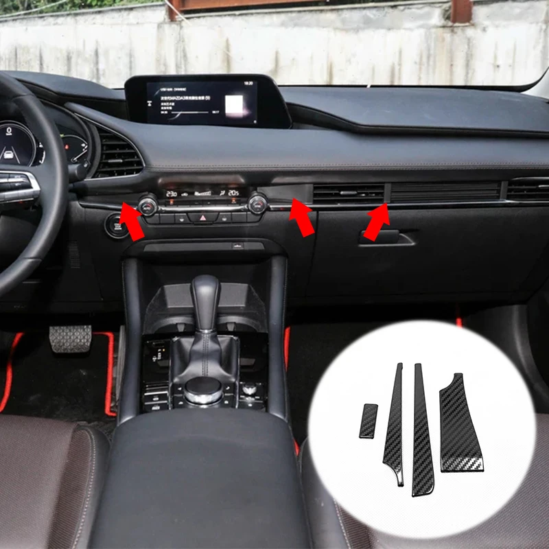 Автомобильный Стайлинг из нержавеющей стали Accssory для Mazda 3 Axela, автомобильный передний кондиционер, украшение на выходе, накладка, наклейки