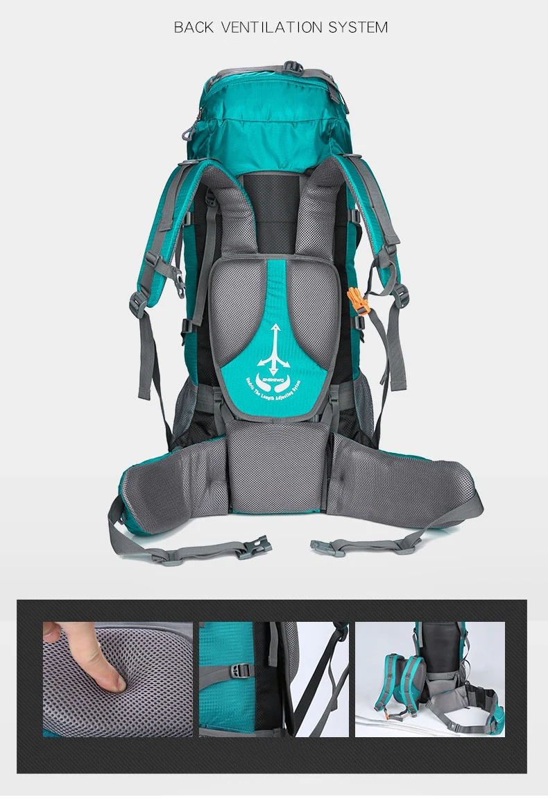 80L 1,65 кг уличная сумка рюкзак нейлон superlight спортивные походные рюкзаки большая дорожная сумка поддержка из алюминиевого сплава